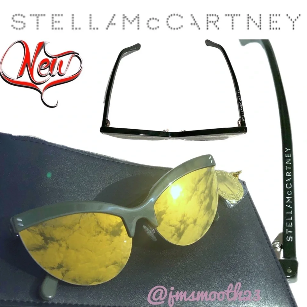 🆕 Stella McCartney Green & Gold Core Sunglasses (810)
